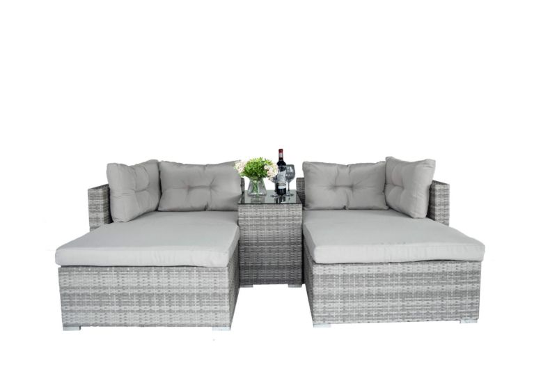 Zestaw mebli ogrodowych Rodos 5 elementów (szary) 1 szt.