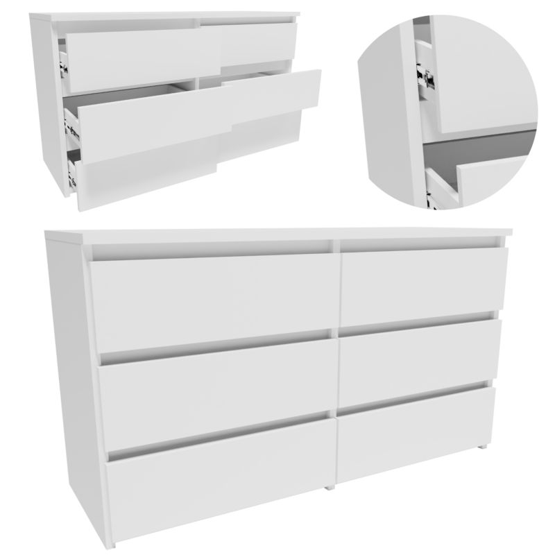 Komoda Matkam szafka CL1006BIA regał 100cm biały 1 szt.