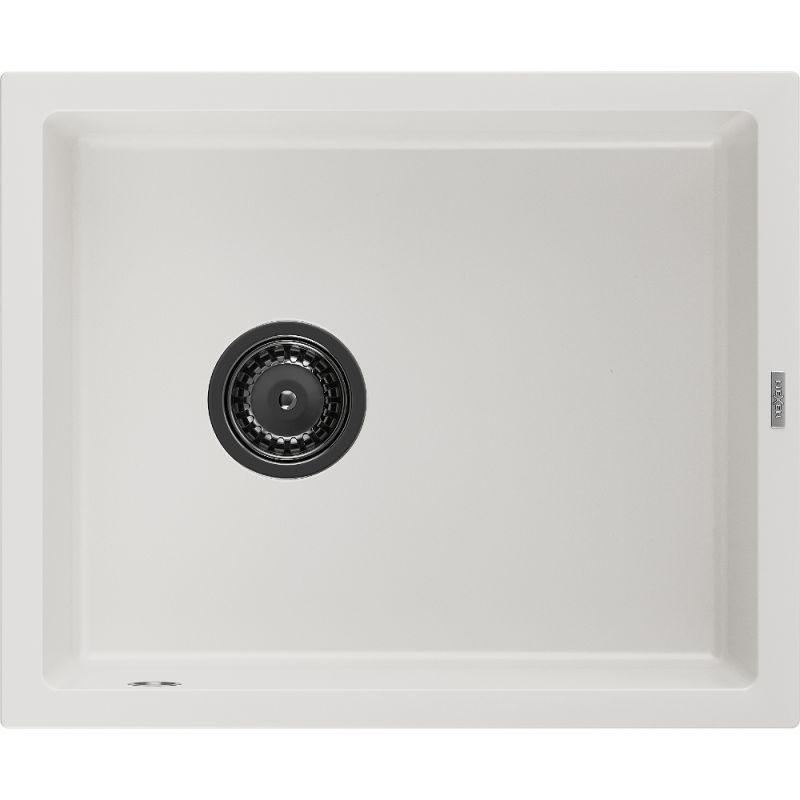 Zlewozmywak granitowy Mexen Pedro 1-komorowy czarny 560x460 mm - 6508561000-77-G 1 szt.
