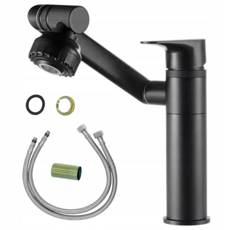 Bateria umywalkowa Estiva HOP 19 Black czarna 19 cm 1 szt.