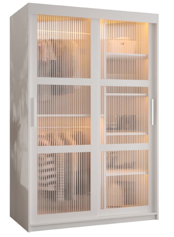 Szafa przesuwna Garderoba Abiks FLUTES 120 biały 1 szt.