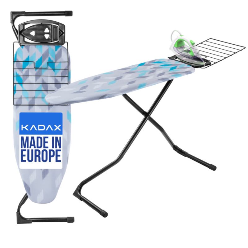 Deska Do Prasowania KADAX 120x42cm Z Uchwytem Żelazko szeroki Blat Składana Półka 1szt.