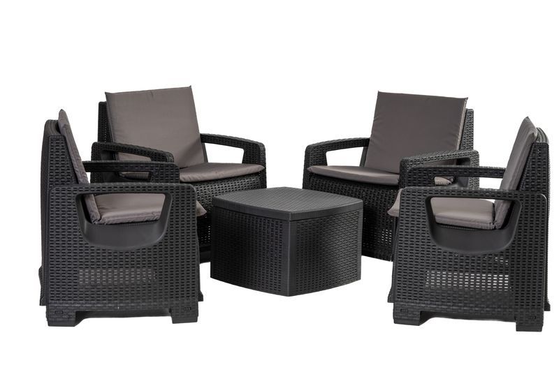 Zestaw ogrodowy Sofia Corciano stolik kawowy + 4 fotele 1 szt.