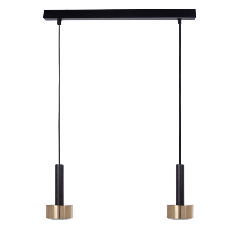 Lampa wisząca Sigma Lighting Stamp 6256 czarno-złota nowoczesna 2xGX53 x 1 szt.