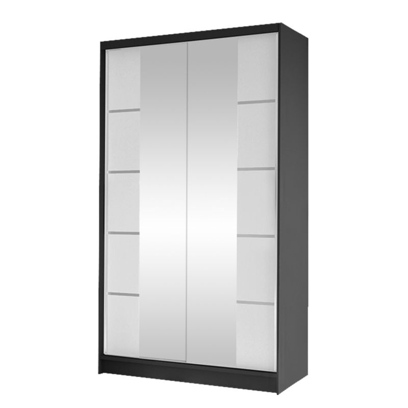 Szafa MIRJAN 24 z drzwiami przesuwnymi Diego V czarny/biały 1 szt.