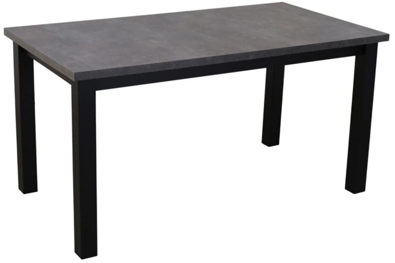 Stół kuchenny rozkładany Bonni Lap 150/190x80 Czarny/Beton 1 szt.