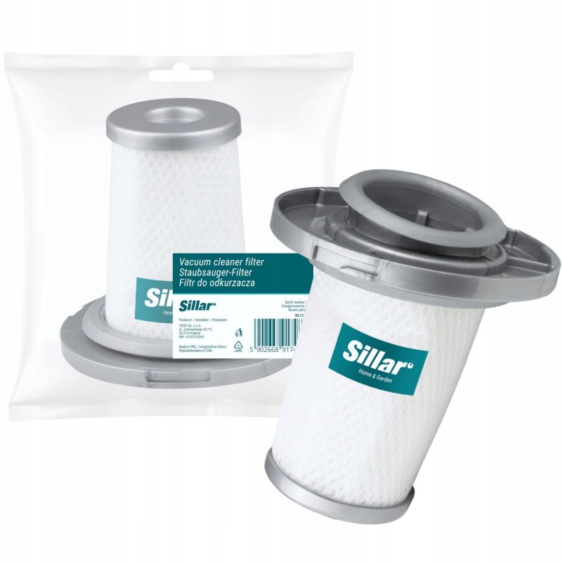 Filtr do odkurzacza, Sillar, zmywalny, zamiennik, do odkurzaczy Rowenta Tefal X-Force Flex, X-Combo, X-pert 6.6, 1szt