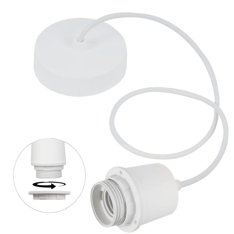 Linka zawiesie do lampy Light Home LH 1x E27 biały 1szt.