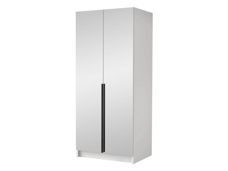 Szafa MIRJAN 24 z lustrem Bono III biały/czarny 1 szt.