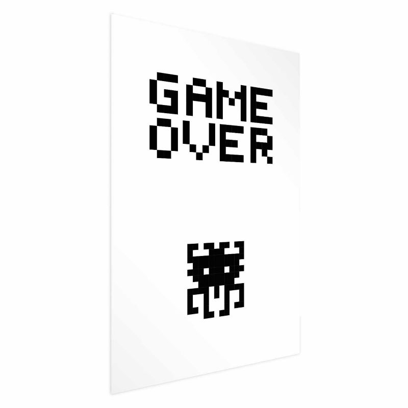 Plakat Artgeist Game over 29,7x42 cm bez ramy 1 szt