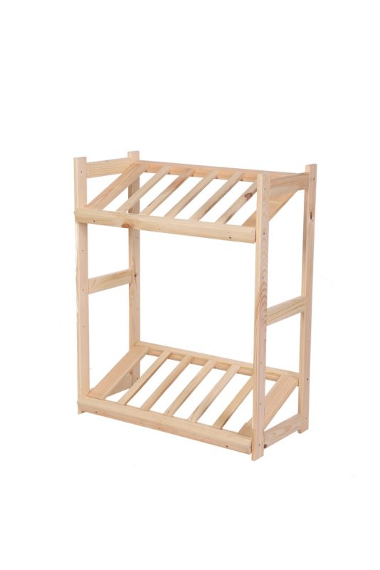 Regał na skrzynki MODO24 85,8 cm 2 półki naturalny 1 szt.