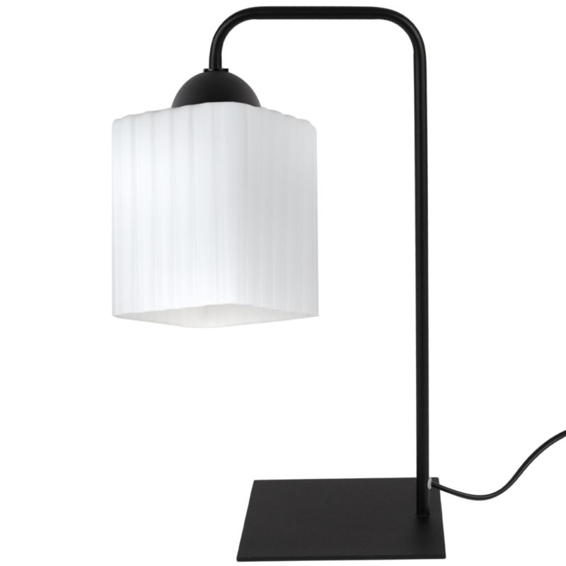 Lampa stołowa nocna Light Home Riffle 1x E27 60W czarny/biały 1szt.