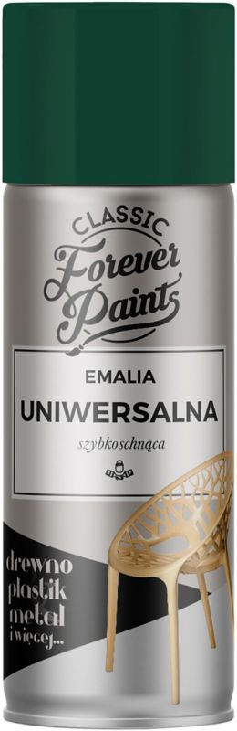 Emalia uniwersalna szybkoschnąca Forever Paints 400 ml zielona ciemna