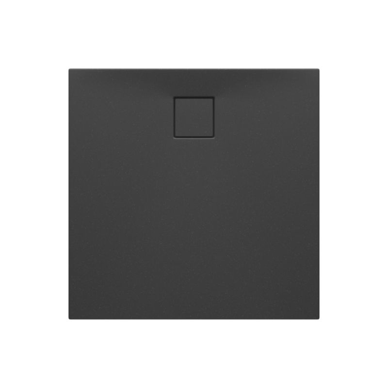 Brodzik Cersanit Tako Slim 90x90 czarny matowy, akrylowy, niski, kwadratowy, 1 szt.