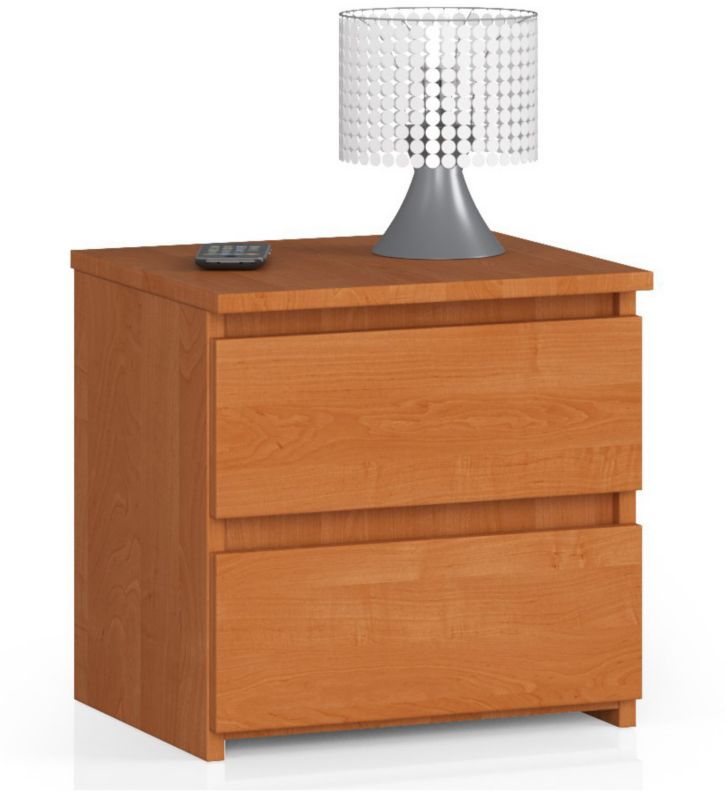 Szafka nocna Akord CL2 Olcha 40 cm 2 szuflady kolor Olcha mat 40x35x40 cm 1 szt.