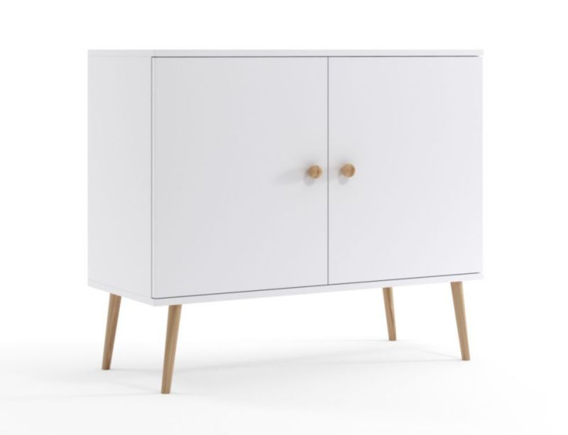 Komoda Melimeble LEBEL z drzwiczkami 100cm biała mat 1 szt.