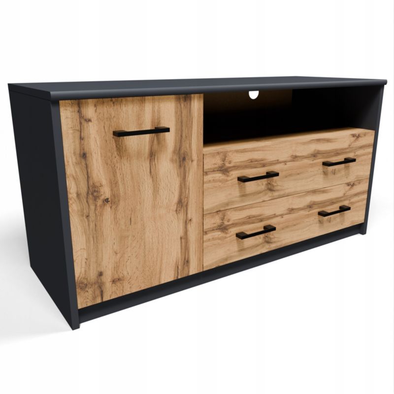 Szafka rtv Matkam 1D2S stolik Rob grafit-wotan 1 szt.