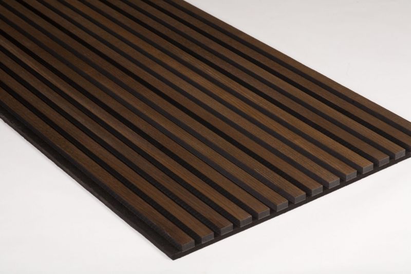 Panel ścienny Nordic Acoustics Panel akustyczny PREMIUM Wędzony Kasztan 2400x605x22mm 1 szt.