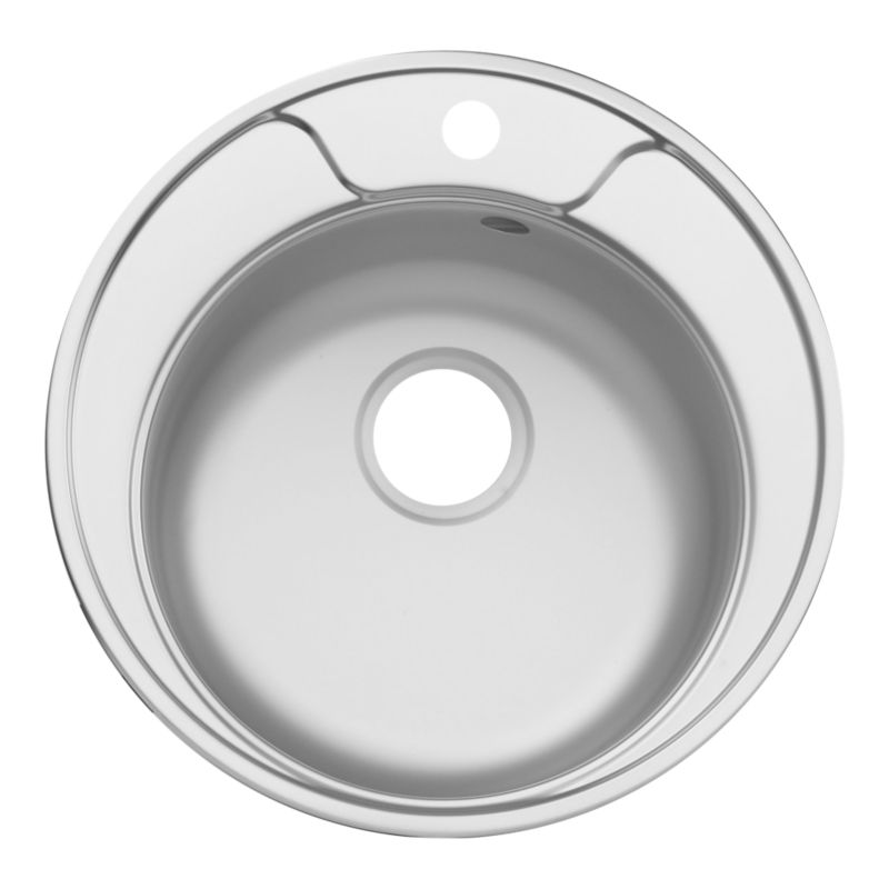 Zlewozmywak kuchenny Quimby 1-komorowy stalowy