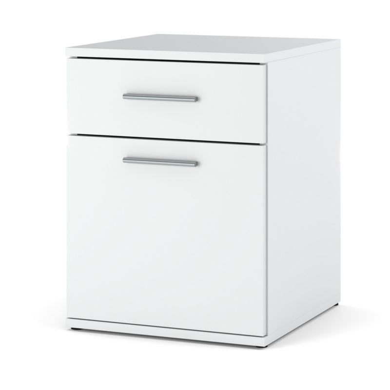 Szafka Nocna Hurtownia-Mebli Szuflady 1 Olga 40cm Biały Mat Biały Mat 40x40.5x52 cm 1szt.