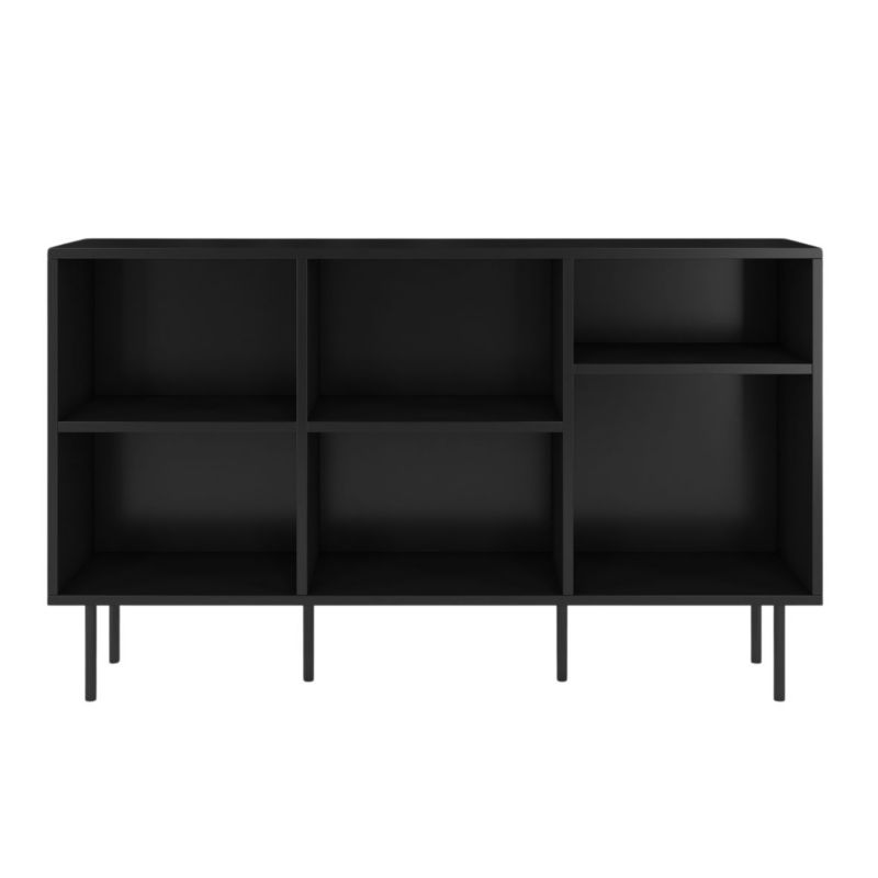 Otwarta komoda regał w czarnym kolorze Dancan MIRKA 1 szt.