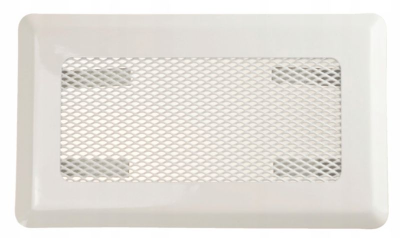 Kratka FEINZ Wentylacyjna Kominkowa Metal 10X20Cm Biała 1 szt.