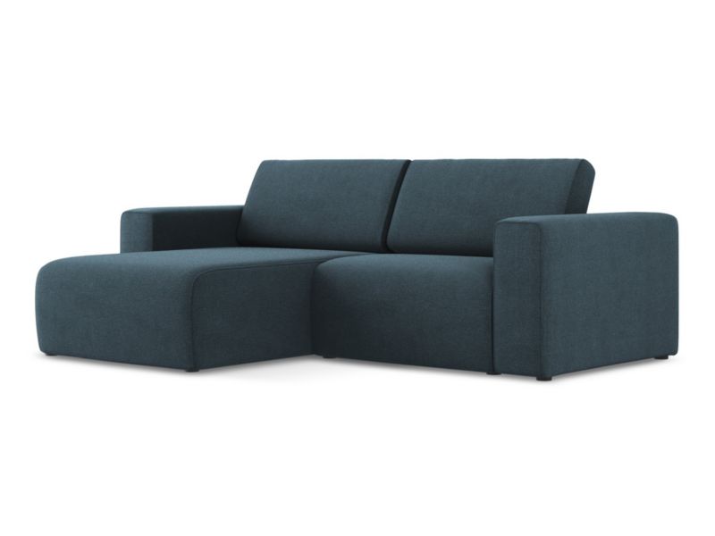 Narożnik lewostronny LaMiaSofa CASERTA z tkaniny strukturalnej 224x167 cm jeans 1 szt.