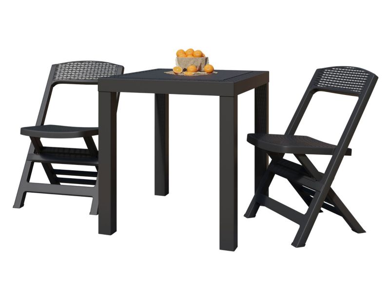 Zestaw mebli ogrodowych MIRJAN 24 Poker antracyt 1 szt.