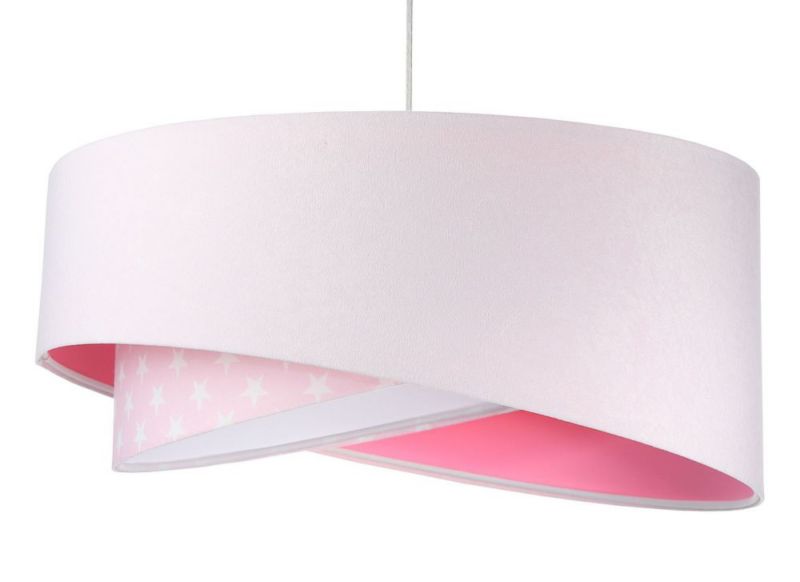 Lampa Bps Koncept wisząca DREAMER biała/różowa 1 szt