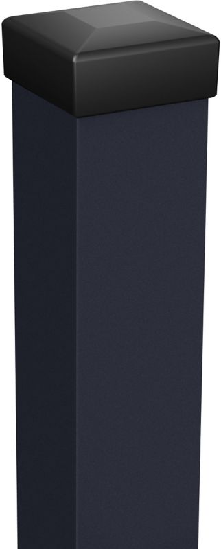 Słupek bez otworów 7 x 7 x 215 cm ocynk antracyt