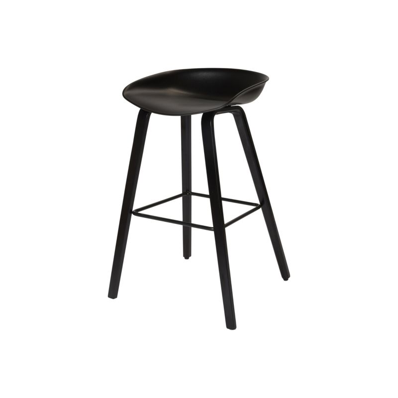 Stołek barowy GoodHome Chimayo czarny