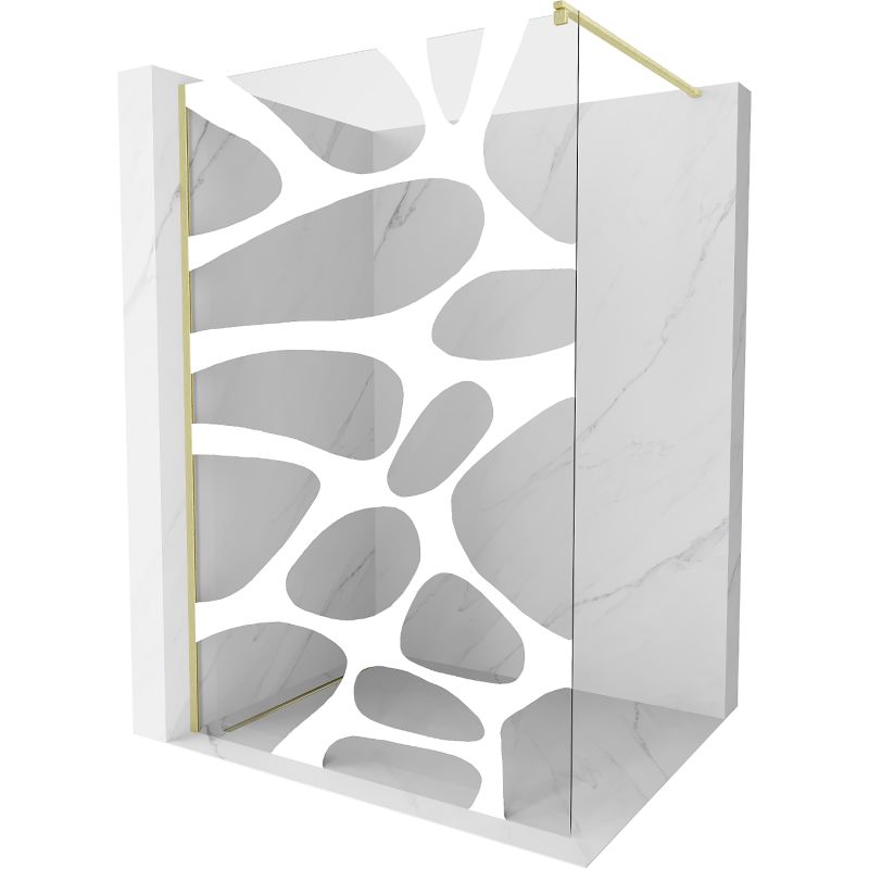 Ścianka prysznicowa Mexen Kioto biały wzór 120x200 cm 800-120-101-55-97 1 szt.