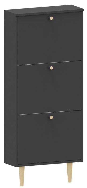 Szafka na buty Matkam komoda BEHAMO 530 ufc czarny 1 szt.