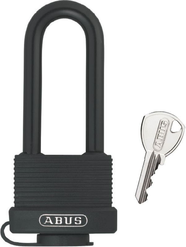 Kłódka pałąkowa mosiężna powlekana Abus 45 mm czarna