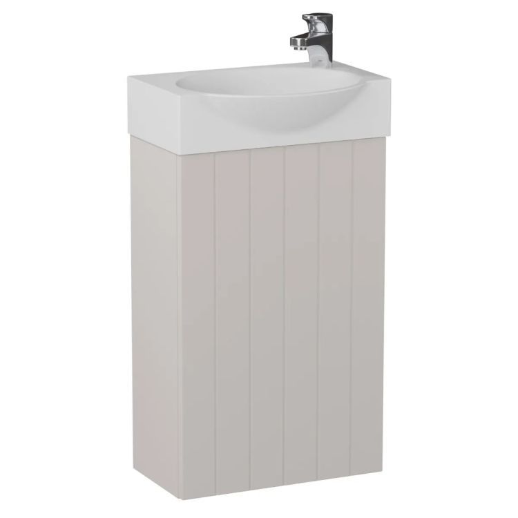 Zestaw Szafka z umywalką KROFAM DIA 40 cm kaszmir półmat bez baterii 1 szt