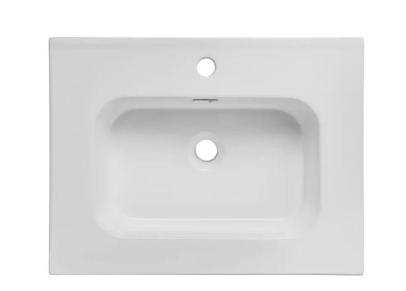 Umywalka meblowa Comad Go biała 81x46 cm prostokątna z przelewem 1 szt.