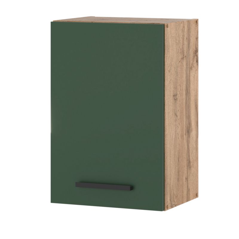 Szafka Kuchenna Hurtownia-Mebli Wisząca Blanka górna W40 40cm Dąb Wotan Butelkowa Zieleń 40x30x60 cm 1szt.