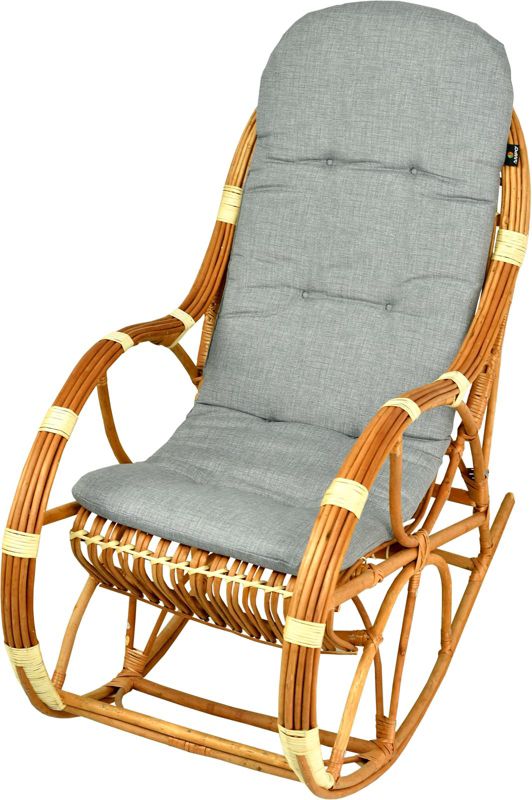 Poduszka na fotel bujany wiklinowy AMPO jasny szary 1 szt.