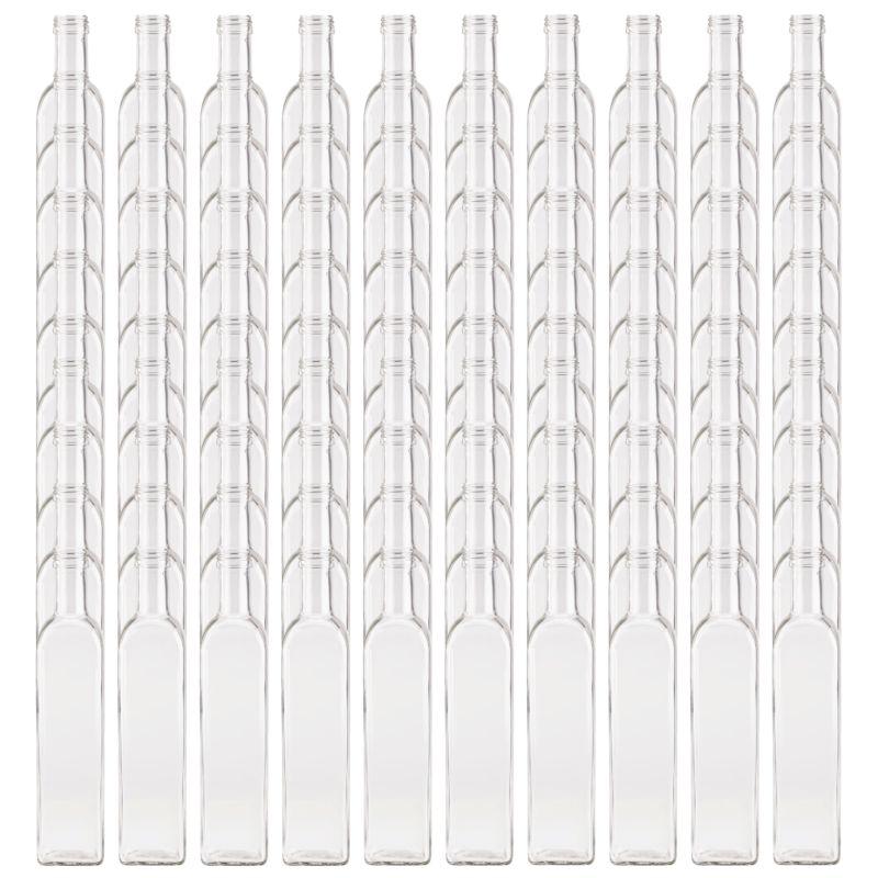 Butelki szklane MODO24 500 ml maraska kwadratowa na soki i oliwę fi 31 bez nakrętek 100 szt.