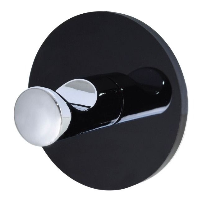 Wieszaczek okrągły Bisk Style czarny/chrom