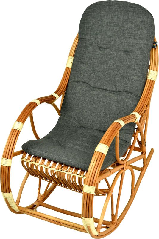 Poduszka na fotel bujany wiklinowy AMPO antracyt 1 szt.