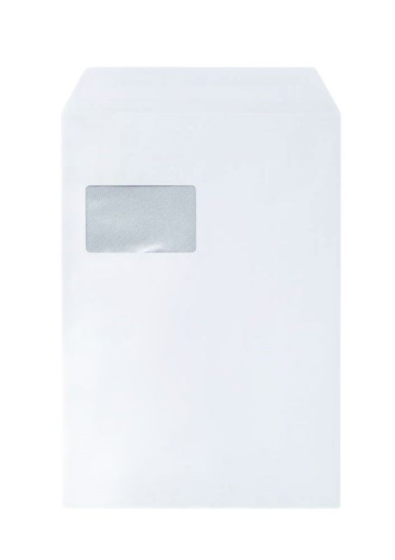 Koperty Neopak C4 A4, Białe, samoklejące HK, OKNO LEWE, 250 szt.