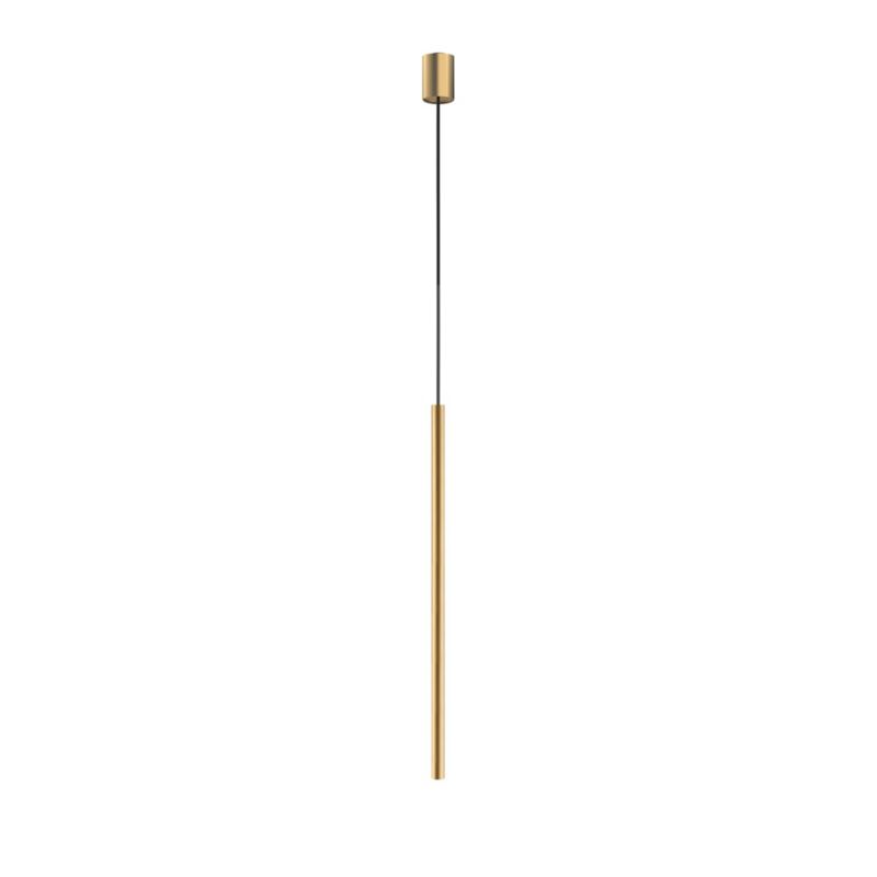 Lampa wisząca Nowodvorski Lighting Laser satynowa złota punktowa tuba 75 cm 1xG9 x 10W 1 szt.