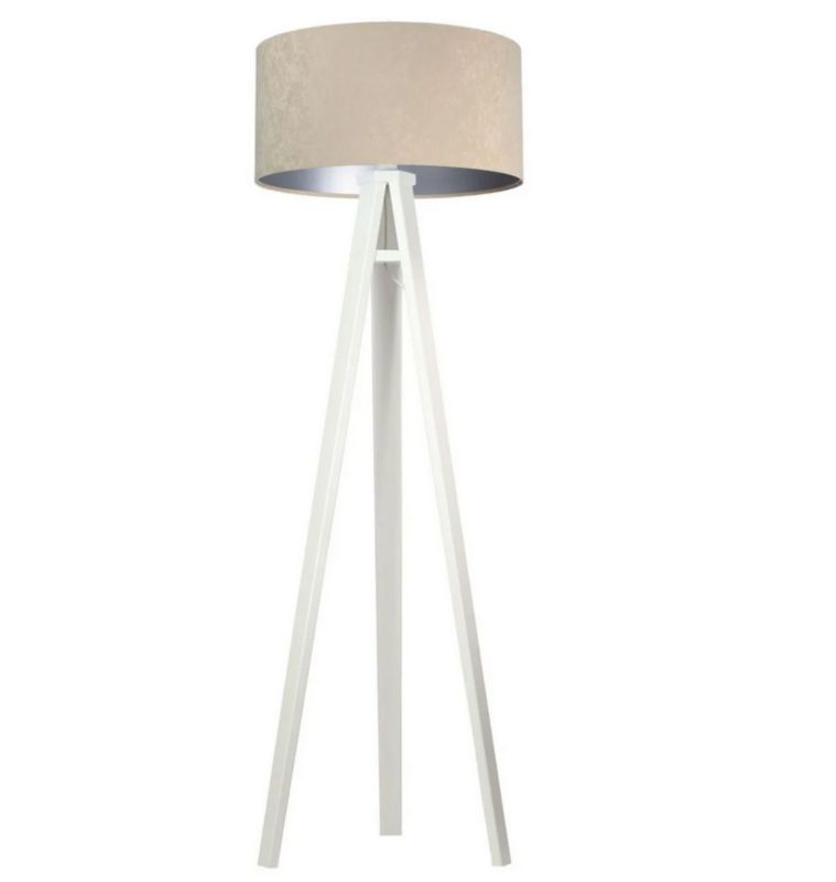 Lampa Bps Koncept stojąca HOME 50 beżowa/srebrna/biała 1 szt