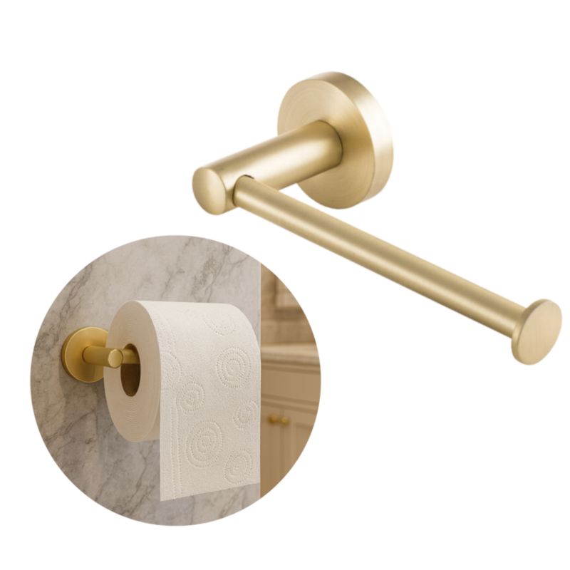 Uchwyt Na Papier Toaletowy Wieszak Do Łazienki Granitan Kivo Brushed gold 1 szt.