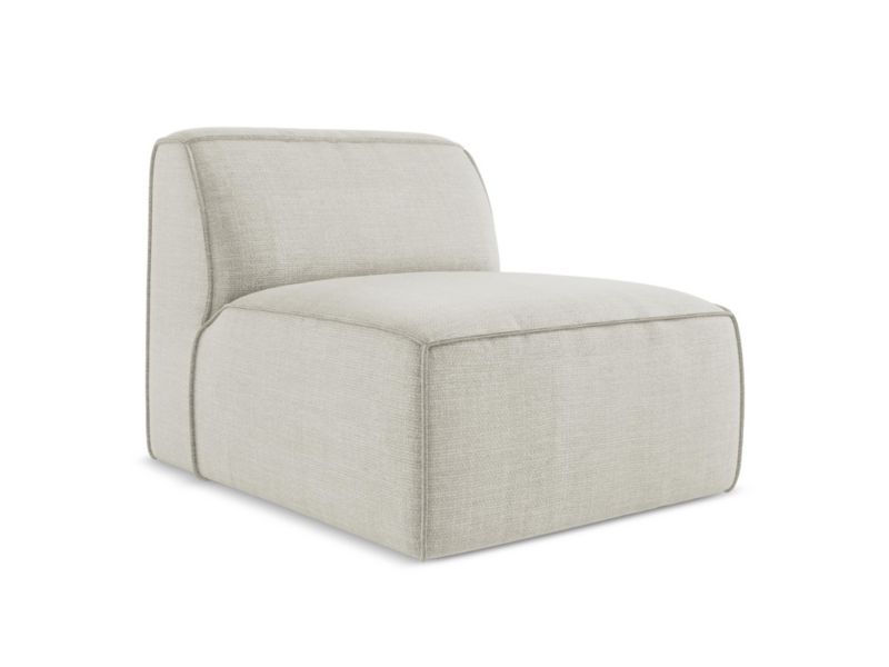 Moduł LaMiaSofa MELISSA z tkaniny strukturalnej 80x102 cm jasny beż 1 szt.