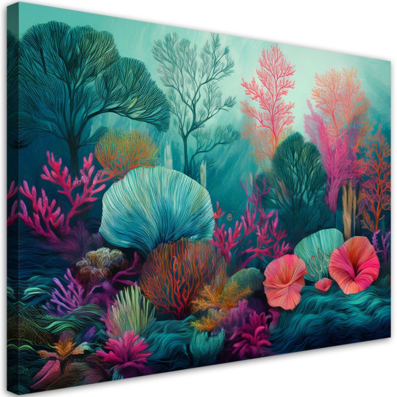 Obraz na płótnie Feeby Rafa Koralowa Rośliny Morskie 100x70cm 1szt