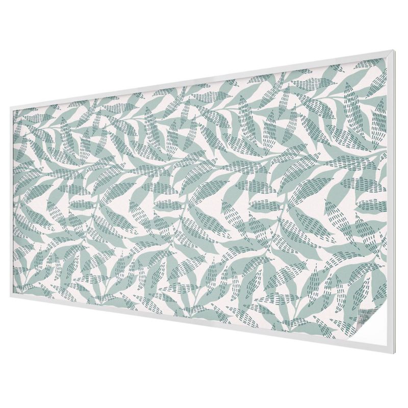 Folia Mleczna na Okno Wallfluent 200x116 cm Skutecznie Chroni Prywatność Zielone liście nowoczesny wzór natury 1 rol.