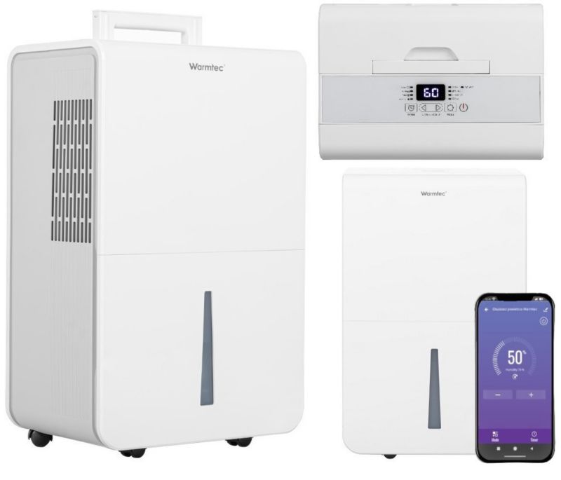 Osuszacz powietrza Warmtec 25l/24h Wi-Fi Timer ODT-25N 1 szt.