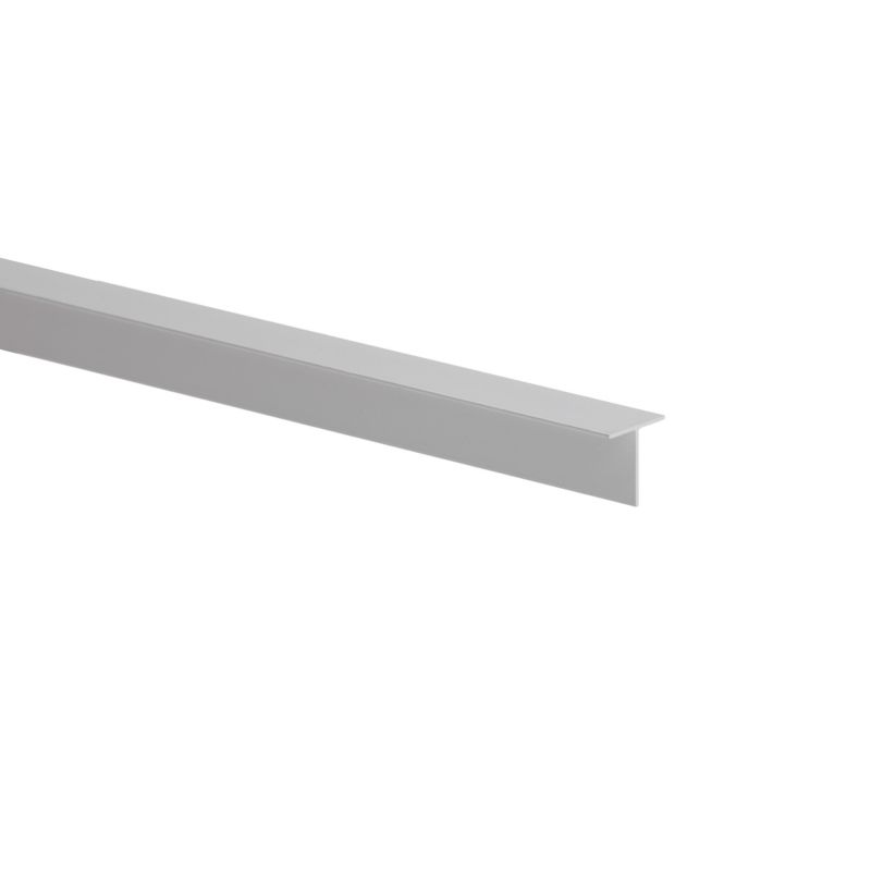 Profil T aluminiowy gładki 1000 x 16 x 16 x 1 mm srebrny